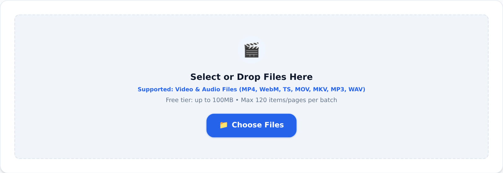 The Video Converter tool on KiaKia Tools